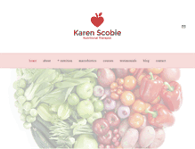 Tablet Screenshot of karenscobienutrition.com